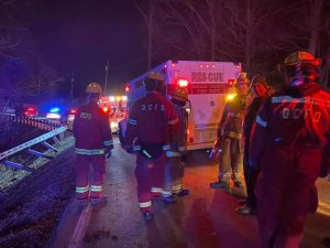Liberty man charged with DUI after Thursday night crash on Dale Ridge Road (Photo by DeKalb Fire Department)