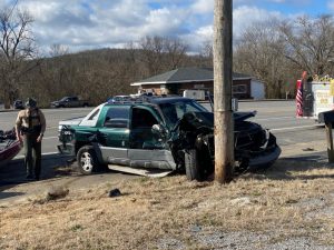 Two men escaped serious injury Tuesday in a Liberty crash. According to Trooper Bobby Johnson of the Tennessee Highway Patrol, 78 year old William Reynolds of Liberty was in this 2002 Chevy Avalanche crossing Highway 70 from a parking lot to Choctaw Ridge Road when he pulled into the path of a 2009 Dodge Ram pulling a boat