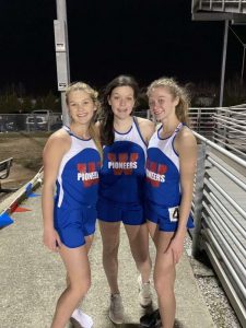 Five DeKalb County High School Athletes recently competed in their first track and field meet running for the Warren County Team Tuesday, March 22 including Cadee Griffith, Maleah Ruch and Ella VanVranken