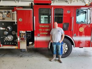 Keith Carter, a member of the DeKalb County Fire Department graduated from the Tennessee Fire Service and Codes Enforcement Training Academy’s Live Burn Firefighter I class held Saturday and Sunday, March 13th and 14th.