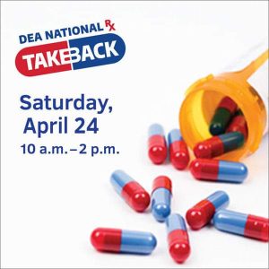 DEA National Drug Take-Back Day Saturday
