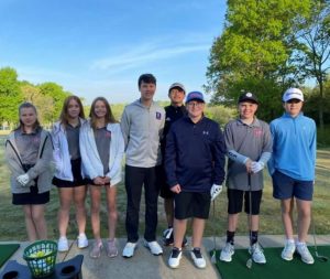 The DeKalb County Middle School golf team competed at the TMSGA M3 district tournament on Monday April 26. The boys team placed 5th overall out of 11 teams. The girls team placed fourth of 7 teams. By virtue of a third place overall individual score, Alison Poss qualified for the regional tournament to be held May 10/11 at Two Rivers Golf Course. Pictured: Chloe Boyd, Alison Poss, Mylie Phillips, Owen Snipes, Jamison Troncoso, Cooper Goodwin, Abram Koegler and William Blair