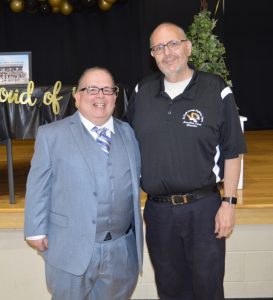 Assistant Band Director Don Whitt and Band Director Tracy Luna at 2021 DCHS Band Banquet