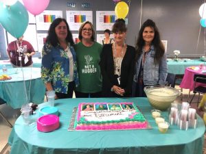 Smithville Elementary School Honors Retirees. Pictured left to right: Betty Griffith, Amelia Phillips, Leanne Frasier, and Rhonda Pelham