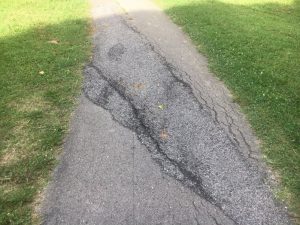 The walking trail at Greenbrook Park will get some needed attention within a few days. The City of Smithville has hired a contractor to repave a few bad spots and to do some resealing.