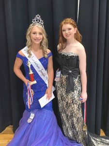 Miss Jamboree Pageant 14-16 age group: 15 year old Chloe Faith Lawson (left) was crowned queen Saturday. She is the 15 year old daughter of Victoria Poteet and Adam Denney of Smithville. Lawson also received honors for Most Photogenic and Prettiest Eyes, Hair, and Attire. 15 year old Lacey England (right) was 1st runner-up. She is the daughter of Robert and Stephanie England of Smithville