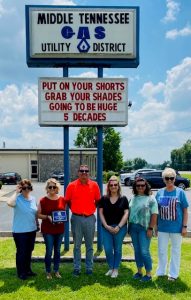 Chamber’s “Project Welcome Mat” Winners – 2021 *Most Creative – Middle Tennessee Natural Gas:” Put on Your Shorts, Grab Your Shades, Going to be Huge 5 Decades”