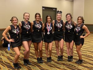 Our NCA All-American Cheerleaders Annabella Dakas, Carlee West, Addison Puckett, Top All-American Sadie West, Keirstine Robinson, Elaina Turner and Addison Roller
