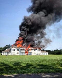 Several families were left homeless after a fire swept through and destroyed much of Towne’s Edge Village Apartments on Kendra Drive in Smithville Sunday, July 4.