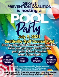 DeKalb Prevention Coalition Hosting Pool Party