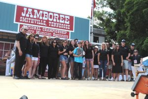 Noah Goebel of Elkton, Kentucky won the coveted James G. “Bobo” Driver Memorial Award, named for the man who started the children’s competition during the 1980’s as part of the annual Fiddler’s Jamboree and Crafts Festival. Members of Mr. Driver’s family presented the award to Goebel.