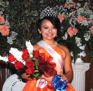 Karah Jo Ford of Smithville won the Miss Sweetheart pageant Wednesday night at the DeKalb County Fair. She is the 11 year old daughter of Hector Orozco and Amanda Ford.
