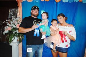 DeKalb Fair Toddler Show: Girls (13 to 18 months) Winner: Delylah Reed (left), 13 month old daughter of Josh and Olivia Reed of Smithville Runner-up: Dayvani Haggard (right), 13 month old daughter of Caleb Haggard and Haley Haggard of Smithville