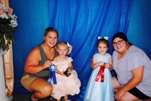 DeKalb Fair Toddler Show: Girls (25 to 30 months) Winner: Hattie Donnell (left), 25 month old daughter of Travis and Amber Donnell of Alexandria. Runner-up: Laurel Cait Kilgore (right), 28 month old daughter of Colby and Taylor Kilgore of Smithville