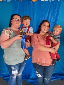 DeKalb Fair Toddler Show: Boys (13 to 18 months) Winner: Corbin James Claude (left), the 18 month old son of Bailey Pack of Dowelltown Runner-up: Ranson Lewis Dewberry (right), the 14 month old son of Tiffany and Eric Dewberry of Smithville