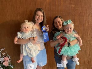 DeKalb Fair Baby Show: Girls (7-9 months) Winner: Eleanor Rae Caldwell (left), 7 month old daughter of Tyler and Lyndsey Caldwell of Dowelltown. Runner-up: Emma Rose Chapman (right), 9 month old daughter of Jocelyn Williams and Corey Chapman of Smithville.