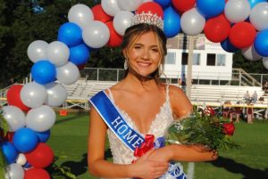 The 2021 DeKalb Saints Homecoming Queen Addyson Grace Swisher was crowned Thursday night during a program held prior to the game with White County at the DCHS football field.