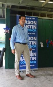 A critical care physician out of Sumner County is running for Tennessee governor in 2022. Dr. Jason Martin kicked off his campaign last month and visited Smithville on Wednesday meeting with local Democratic Party leaders at Greenbrook Park