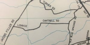 The Redistricting Committee is recommending a plan to the county commission to move 106 people from District 5 to District 6. This area is bounded on the north by Turner Road; on the west by Jacobs Pillar Road; on the south by Cappy Springs Branch (shown just south of Lonnie Cantrell Road); and on the east by McMinnville Highway. (The map here shows the general area to be impacted and is not the final official redistricting map)..