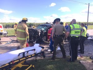 34 year old Joshua Baxter of Smithville was airlifted following a head-on crash Thursday afternoon around 2:45 p.m. at 6730 Short Mountain Highway near D&D Market involving an SUV and a dump truck.