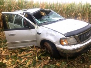 A Liberty woman was injured in a rollover crash on Highway 53 near Liberty Friday afternoon. According to Trooper Bobby Johnson of the Tennessee Highway Patrol, 24 year old Angela Acuna was south on Woodbury Highway in a 2001 Ford Expedition when she veered off the right side of the road, overcorrected, and came back across the road, plunging over an embankment and overturning into a cornfield. The vehicle came to rest upright. She was taken by EMS to Vanderbilt Hospital. Charges are pending.