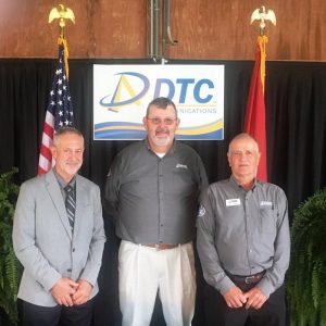 Three members of the DTC Communications Board of Directors were re-elected to new three years terms without opposition Saturday during the annual membership meeting of DeKalb Telephone Cooperative in Alexandria. Randy Campbell (Pictured right) of the Liberty Exchange received 70 votes while Ronnie Garrison (center) of the Smithville Exchange and Bennie “Buck” Curtis (left) of the Alexandria Exchange each had 67 votes.