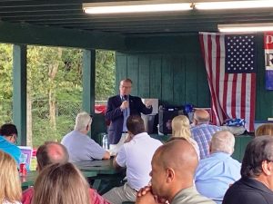 Congressman John Rose spoke Saturday at a DeKalb GOP Event at Green Brook Park