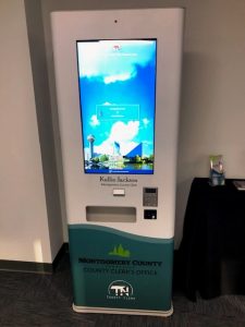 County Clerk James L. (Jimmy) Poss Seeks Outdoor Kiosk for Vehicle Registration Renewals Using ARP Act Funds like the one shown here in Montgomery County