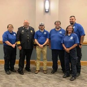 DeKalb EMS has earned the Region IV “Call of the Year Award” from the Upper Cumberland EMS Directors Association. The award was presented during the association’s annual fall symposium Tuesday, October 5 in Cookeville. Receiving the award pictured here are Kristie Johnson, Director Hoyte Hale, Trevin Merriman, Trent Phipps, Becky Atnip, and Justin Thompson. Not pictured but also awarded Stephanie Brown, Daniel Summers, Rachel Chechi, and John Poss.