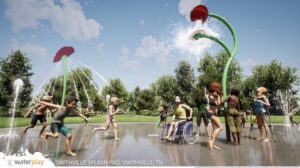 Possible design for Splash Pad for Green Brook Park