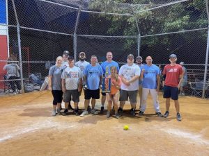 Elizabeth Chapel Baptist Church took 1st place in the DeKalb County Church League this season. Pictured left to right: Madison Whitehead, Blaine Elkins, Kenneth Whitehead, Jacob Rankhorn, Justin Cantrell, Chris Griffith, Cadee Griffith, Ethan Duke, Daniel Leslie, Charles Martin, and Cameron Lester