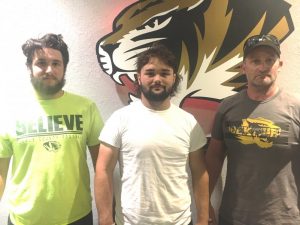 Listen for WJLE’s “Tiger Talk” program Friday , October 15 at 6:30 p.m. with Coach Steve Trapp and Tiger football players pictured left to right Josh May and Brandon Sykes with Coach Trapp. Colby Barnes (pictured below) was also interviewed. The game against Upperman kicks off at 7:00 p.m. in Smithville with play by play coverage on WJLE.
