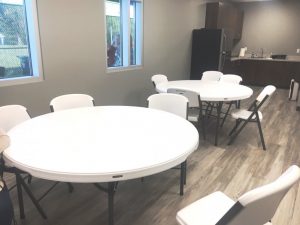 Break room at New Smithville Police Department Building