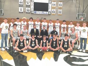 2021-22 DCHS Tigers: Seated left to right: Ian Barnes, Dallas Kirby, Jordan Parker, Seth Fuson and Owen Snipes. Middle Row left to right: Brayden Antoniak, Jordan Young, Coach Logan Vance, Coach John Sanders, Manager Aiden Whitman, Nathaniel Crook, and Isaac Knowles. Back Row left to right: Manager Brayden Summers, Ian Colwell, Conner Vance, Kaleb Spears, Stetson Agee, Isaac Brown, Robert Wheeler, Conner Close, Zach Birmingham, Alex Antoniak, Elishah Ramos, Andrew Tramel, and Manager Andrew Dakas