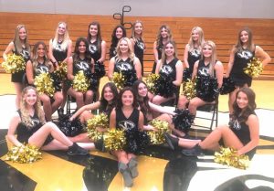 2021-22 DCHS Basketball Cheerleaders: Pictured front middle- Hannah Lohorn; 2nd Row left to right: Amelia Atnip, Katherine Gassaway, Katie Patterson, Morgan Walker; Third row left to right- Addi Roller, Addison Puckett, Kyleigh Hill, Evie Day, Keirstine Robinson; Back row left to right- Sara Moore, Macy Anderson, Elaina Turner, Reese Williams, Carlee West, Chayla Knauer, Eden Garner, and Annabella Dakas