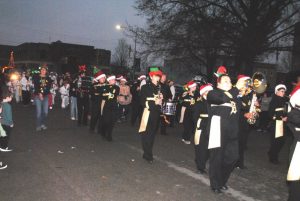Smithville Christmas Parade: Honorable mention for the Spirit Award was the DCHS Fighting Tiger Marching Band.