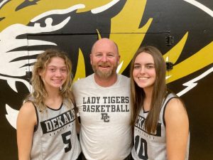 Listen for WJLE’s Tiger Talk program here featuring Lady Tiger Coach Danny Fish and players Ella VanVranken (left)and Madison Martin (right).