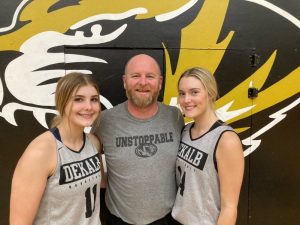 Listen for WJLE’s Tiger Talk program here featuring Lady Tiger Coach Danny Fish and Lady Tiger players Cam Branin (left) and Ally Fuller (right).