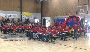 Forty-seven fifth graders at DeKalb West School graduated from the D.A.R.E. (Drug Abuse Resistance Education) program in a ceremony Wednesday afternoon.