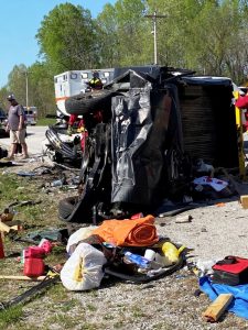 42-year-old Thomas Higginbotham of Silver Point died after being flown by helicopter ambulance to Vanderbilt Hospital in Nashville Monday afternoon, April 12 following a crash on Highway 56 near Silver Point