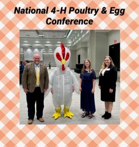 National photo from left to right: Extension Agent Johnny Barnes, Lilly Waggoner, Extension Agent Mykaela Young