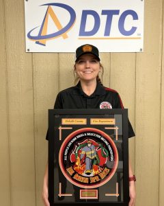 DeKalb County Volunteer Firefighter Alyssa Harvey of the Liberty Station is the department’s DeKalb Telephone Cooperative (DTC) Rookie of the Year for 2021