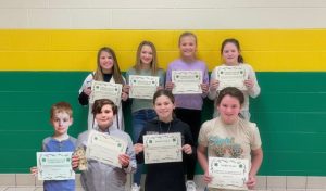 A group of 4-H students from 4th to 12th grade participated in the DeKalb County 4-H Public Speaking Contest on January 11.Pictured (5th grade) back row: Balei Benson, Kenna Sykes, Ella Kirksey, Hannah Tobitt. Front Row: Adam Brown, Payne Bryant (2nd place), Cora Cox (1st place), Emmaline Hendrix (3rd place) not pictured: Kinli Fish