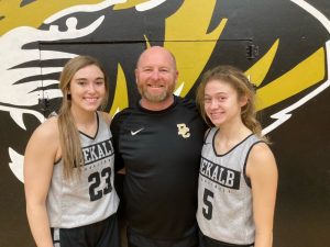Listen to WJLE’s Tiger Talk Show here featuring Lady Tiger Coach Danny Fish and Lady Tigers Kadee Ferrell (left) and Ella VanVranken (right)