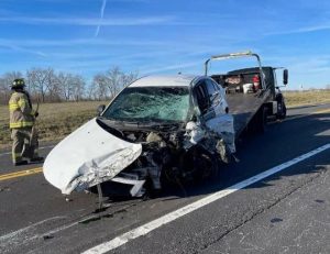 Three people were involved in a Saturday afternoon crash at 500 North Congress Boulevard, Smithville. Two of them were injured. According to the Tennessee Highway Patrol, 29 year old Brittaney L. Williams of Smithville was traveling north on Highway 56 in a 2011 Chevy Cruze (shown here) when she apparently crossed the center line and struck a southbound 2002 Dodge 2500 driven by 25 year old Garrett McReynolds of Woodbury. 25 year old McKenzie Poteete of Liberty was a passenger with McReynolds.