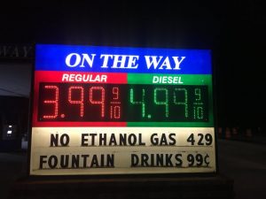 A surge in gas prices has the price tag for regular fuel at almost $4 per gallon at gas stations across Smithville.