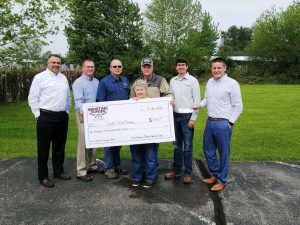 Donations made to God's Food Pantry: Top Photo : Pictured left to right: Ryan Magness – Farm Bureau Agent, Chris Griffith- Farm Bureau Agent, Mack Harney – DeKalb Farm Bureau President, Pat Zornow – God’s Food Pantry, Mack Wilhite – DeKalb Co-op, : Colton McClanahan - Farm Credit, and Bradley Locke Farm Bureau Agency Manager