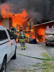 A Thursday afternoon fire in May destroyed the home of Roger Tramel at 702 Cill Street (Jim Beshearse photo)
