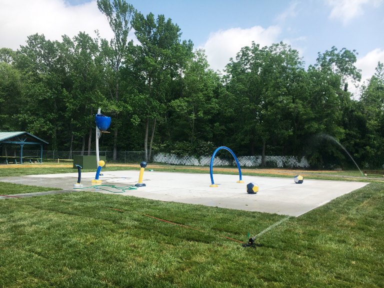 The Splash Pad at Green Brook Park will open Friday, June 3 from 12 noon until 7 p.m. Those are the daily hours of operation but are subject to change