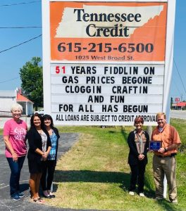 The Smithville-DeKalb County Chamber of Commerce has announced the winners of the 2022 “Project Welcome Mat” in time for the Fiddler’s Jamboree and Crafts Festival July 1 & 2. This year’s winners are as follows: Best Worded- Tennessee Credit- “51 Years Fiddlin’ On Gas Prices Be Gone, Cloggin’, Craftin’ and Fun for All has Begun”